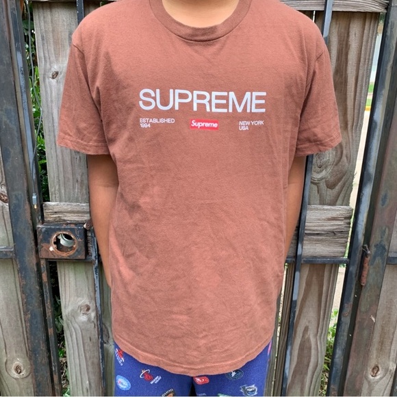 Supreme tee shirt short sleeve brown - Picture 3 of 9
